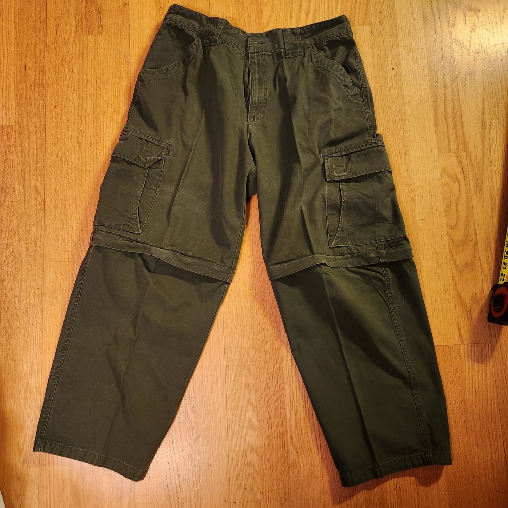 Faded Glory Men's Olive Convertible Cargo Pants